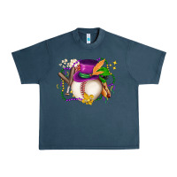Midnight Navy mardi gras baseball Urban Heavy Tee - LillyAllenDesigns