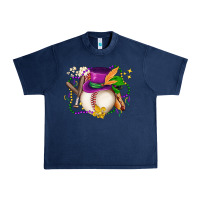 Navy mardi gras baseball Urban Heavy Tee - LillyAllenDesigns