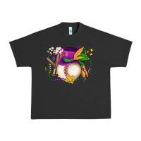 Pigment Black mardi gras baseball Urban Heavy Tee - LillyAllenDesigns