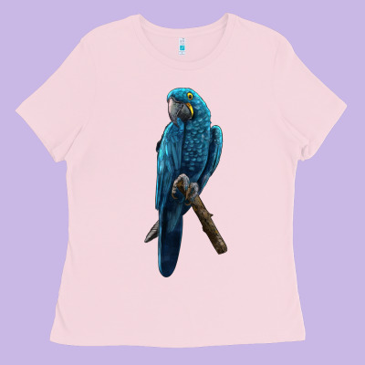 Hyacinth Macaw Ladies Tee Designed By Lillyallendesigns