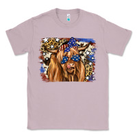 Lilac 4th of July Highland Cattle Classic Tee - RanaPortraitStore