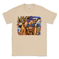 Mushroom 4th of July Highland Cattle Classic Tee - RanaPortraitStore