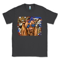 Smoke 4th of July Highland Cattle Classic Tee - RanaPortraitStore
