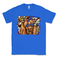 True Royal 4th of July Highland Cattle Classic Tee - RanaPortraitStore