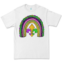 White mardi gras fleur de lis rainbow Premium Tee - JahusDesignShop