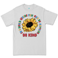 Dove Grey in a world where you can be anything be kind Premium Tee - MaliasSmallBusiness