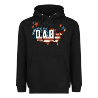 Black All american dad Heavyweight Hoodie - FaDigitalArtStudio