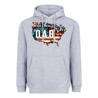Heather Grey All american dad Heavyweight Hoodie - FaDigitalArtStudio