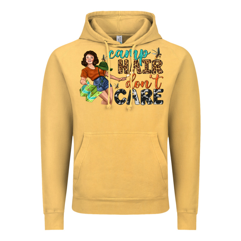 Camp Hair Don't Care Vintage Hoodie by BundleAndBundleShop | Teevron