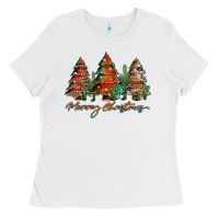 White western christmas trees merry christmas Ladies Tee - Jasminsmagicworld