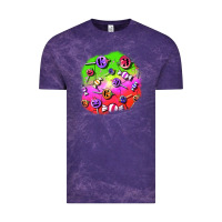 Cloud Purple halloween candy  patches Vintage Tee - BundleAndBundleShop