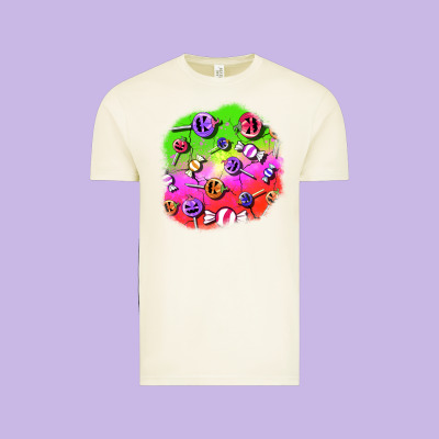 Halloween Candy  Patches Vintage Tee Designed By Bundleandbundleshop