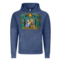 Vintage Denim oh holy night western Vintage Hoodie - RanaPortraitStore