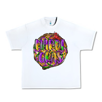 White mardi gras Urban Heavy Tee - LillyAllenDesigns
