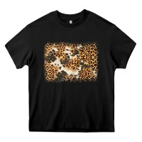 Black distressed leopard cowhide background Heavy Core Tee - Jasminsmagicworld