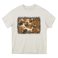 Cream distressed leopard cowhide background Heavy Core Tee - Jasminsmagicworld