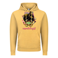 Afro Messy Bun Cosmetologist Vintage Hoodie | Teevron