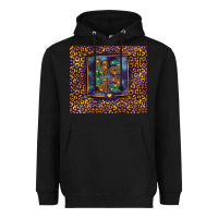 Black Leopard mama Heavyweight Hoodie - FaDigitalArtStudio