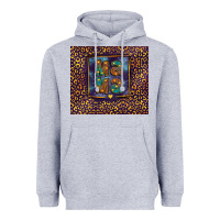 Heather Grey Leopard mama Heavyweight Hoodie - FaDigitalArtStudio