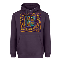 Plum Leopard mama Heavyweight Hoodie - FaDigitalArtStudio