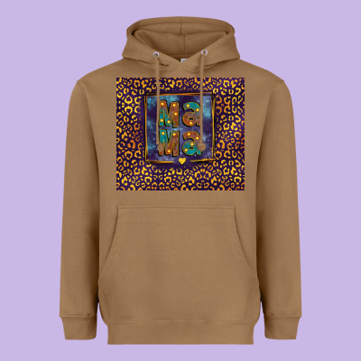 Leopard Mama Heavyweight Hoodie Designed By Fadigitalartstudio