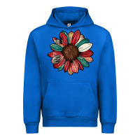 Cobalt Christmas sunflower Urban Hoodie - CowhideDigitalArt
