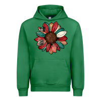 Emerald Christmas sunflower Urban Hoodie - CowhideDigitalArt
