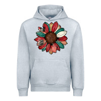 Heather Grey Christmas sunflower Urban Hoodie - CowhideDigitalArt