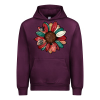 Mauve Wine Christmas sunflower Urban Hoodie - CowhideDigitalArt