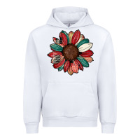 White Christmas sunflower Urban Hoodie - CowhideDigitalArt