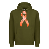 Army Green kidney cancer ribbon fa element Premium Hoodie - FaDigitalArtStudio