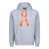 Heather Grey kidney cancer ribbon fa element Premium Hoodie - FaDigitalArtStudio