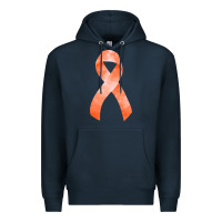Navy kidney cancer ribbon fa element Premium Hoodie - FaDigitalArtStudio