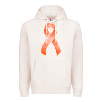 Pale Pink kidney cancer ribbon fa element Premium Hoodie - FaDigitalArtStudio