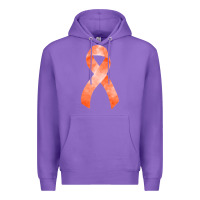 Purple kidney cancer ribbon fa element Premium Hoodie - FaDigitalArtStudio