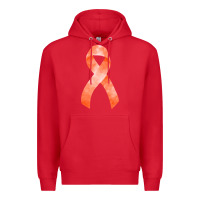 Red kidney cancer ribbon fa element Premium Hoodie - FaDigitalArtStudio