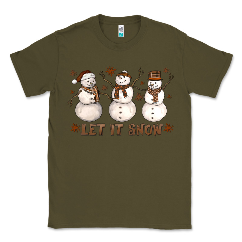 Let It Snow Snowmen Classic Tee by LillyAllenDesigns | Teevron