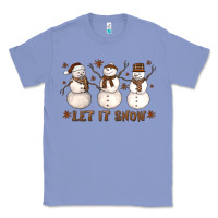 Colony Blue Let It Snow Snowmen Classic Tee - LillyAllenDesigns