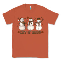 Copper Let It Snow Snowmen Classic Tee - LillyAllenDesigns
