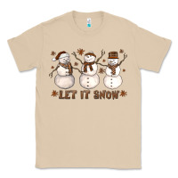 Mushroom Let It Snow Snowmen Classic Tee - LillyAllenDesigns