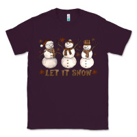 Plum Let It Snow Snowmen Classic Tee - LillyAllenDesigns