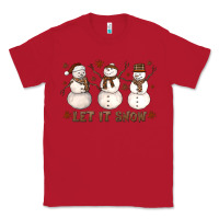 Red Let It Snow Snowmen Classic Tee - LillyAllenDesigns