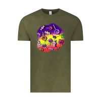 Vintage Olive halloween candy  patches Vintage Tee - BundleAndBundleShop