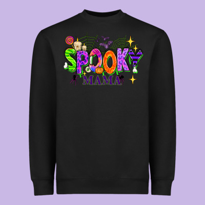 Halloween Spooky Mama Heavyweight Sweatshirt Designed By Texasbilliewilder
