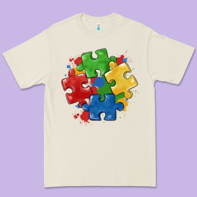 Autism Puzzles Premium Tee Designed By Maliassmallbusiness