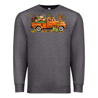 Charcoal Heather thanksgiving truck with gnome bbs Premium Sweatshirt - BundleAndBundleShop