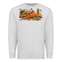 Dove Grey thanksgiving truck with gnome bbs Premium Sweatshirt - BundleAndBundleShop