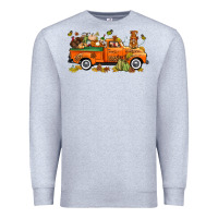 Heather Grey thanksgiving truck with gnome bbs Premium Sweatshirt - BundleAndBundleShop