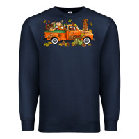 Navy thanksgiving truck with gnome bbs Premium Sweatshirt - BundleAndBundleShop
