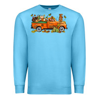 Ocean Blue thanksgiving truck with gnome bbs Premium Sweatshirt - BundleAndBundleShop
